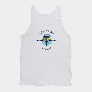 New York Disc Golf - State Flag White Tank Top